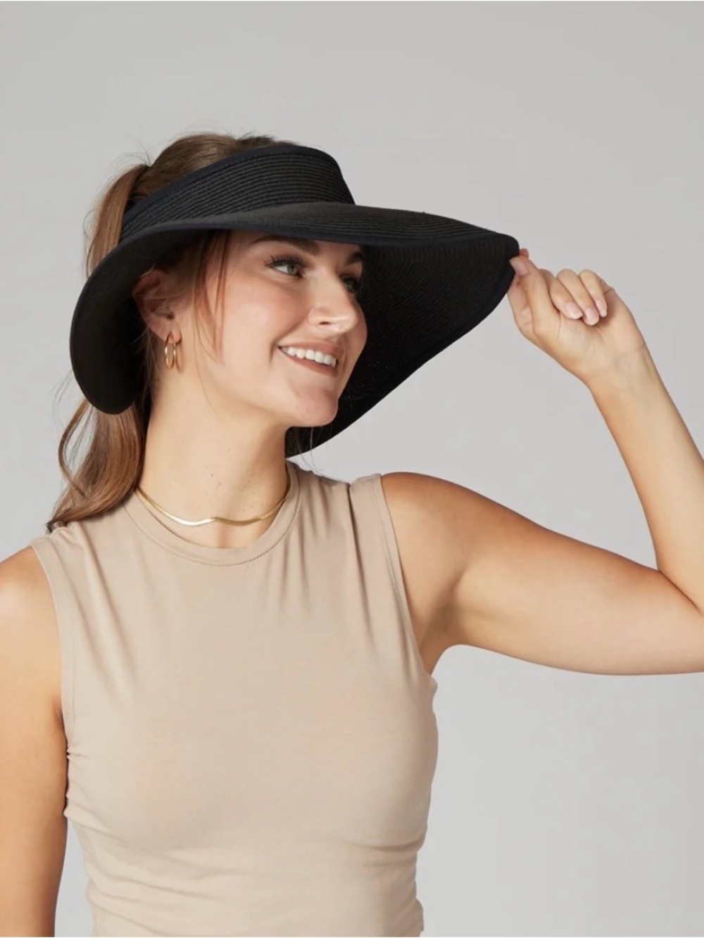 Women's Water Repellent Roll Up Visor